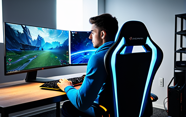 **

"A focused gamer in comfortable, appropriate clothing, sitting in an ergonomic gaming chair at a desk with a large mousepad. The scene shows a well-lit gaming room with gaming PC and monitor.  Safe for work, appropriate content, fully clothed, professional setting, perfect anatomy, correct proportions, natural pose, high-quality rendering."

**