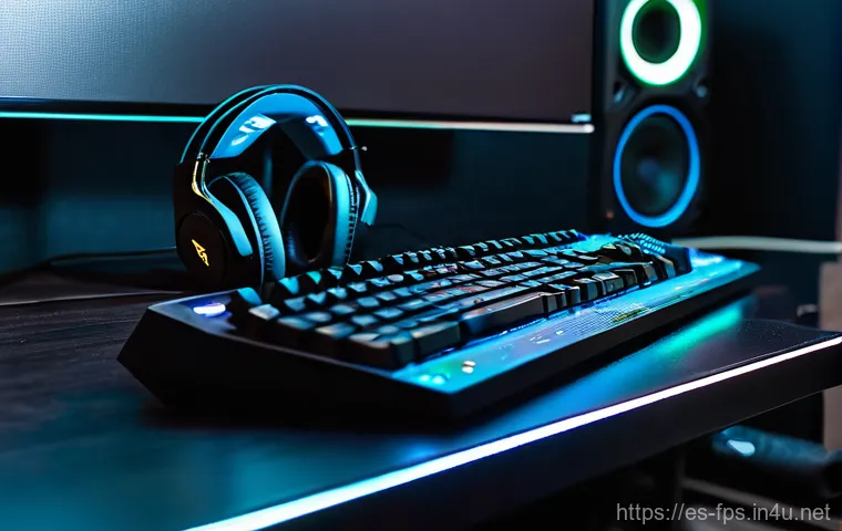 FPS 게임에서의 사운드 플레이 기술 - **Prompt 1: The Sonic Seeker**
    "A male gamer, 20s, with a serious and focused expression, wearin...